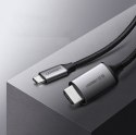 Kabel przewód przejściówka HDMI - USB-C 4K 60Hz 1.5m czarno-szary