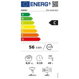 INDESIT INDESIT | BTW L60400 EE/N | Pralka | Klasa efektywności energetycznej C | Ładowanie od góry | Pojemność prania 6 kg | 951 obr/mi