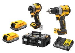 DEWALT ZESTAW WKRĘTARKA DCD800 + ZAKRĘTARKA DCF850 18V 2*1.7AH