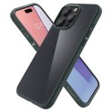 Etui Ultra Hybrid na iPhone 15 Pro ciemnozielone