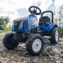 FALK Traktor na Pedały New Holland Duży z Przyczepką + Otwierana Maska od 2 lat