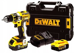 DEWALT AKUMULATOROWA WIERTARKO-WKRĘTARKA XR 18V 2*5.0AH LI