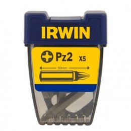 IRWIN GROT, BIT TYPU POZIDRIV 1/4' DŁUGI 50MM KOMPLET 5 SZTUK PZ2