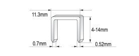 YATO ZSZYWACZ TAPICERSKI 4-14MM ZSZYWKI 0.7M