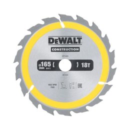 DEWALT PIŁA TARCZOWA DO DREWNA 165/20MM, 18 ZĘBÓW