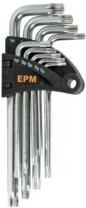 EPM KOMPLET KLUCZY TORX TYP L T10-T50 9SZT. KRÓTKIE