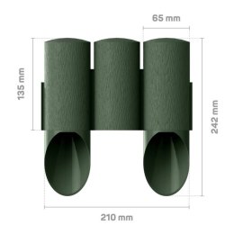 CELL-FAST PALISADA OGRODOWA 3 STANDARD 2,1MB MAXI ZIELONA