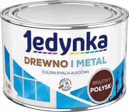 JEDYNKA EMALIA ALKIDOWA DO DREWNA I METALU BRĄZOWA 0,36L