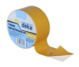 DEKA TAŚMA DWUSTRONNA PP GOLD 48MM*10M