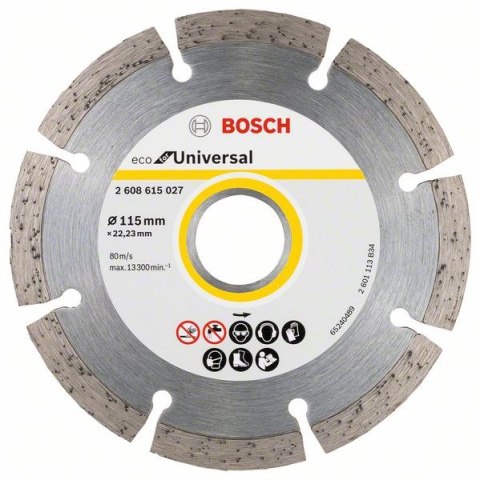 BOSCH TARCZA DIAMENTOWA BUDOWLANA ECO SEGMENTOWA 115MM