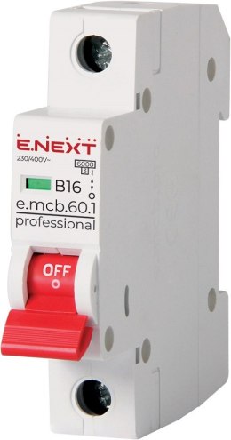 ENEXT WYŁĄCZNIK NADPRĄDOWY MCB.PRO60 1P B16A 6KA