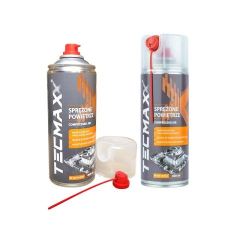 TECMAXX SPRĘŻONE POWIETRZE 400ML+SŁOMKA TECMAXX