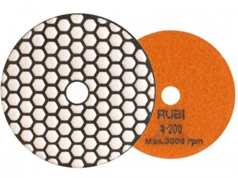 RUBI TARCZA DIAMENTOWA DO POLEROWANIA NA SUCHO FI 100 MM GR. 200