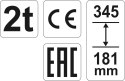YATO PODNOŚNIK HYDRAULICZNY SŁUPKOWY 2T