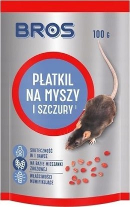 BROS PŁATKIL NA MYSZY I SZCZURY 100G