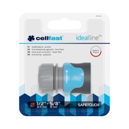 CELL-FAST SZYBKOZŁĄCZE PRZELOT 1/2' - 5/8' SAFETOUCH IDEAL