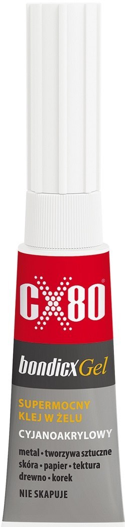 CX-80 KLEJ CYJANOAKRYLOWY BONDICX GEL 3G