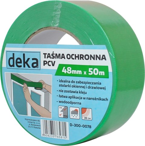 DEKA TAŚMA OCHRONNA PCV DO STOLARKI 48MM*50M