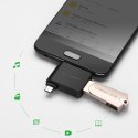 Adapter przejściówka OTG 2w1 USB do USB-C / micro USB - czarny