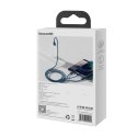 3w1 kabel przewód uniwersalny USB - Lightning / USB-C / micro USB 3.5A 1.5m niebieski