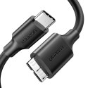 Kabel przewod USB-C - micro USB-B SuperSpeed 3.0 1m czarny