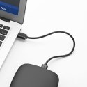 Elastyczny giętki kabel przewód USB 2.0 480Mb/s 1.5m czarny