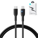 Kabel do iPhone ze wskaźnikiem LED USB-C - Lightning 20W 1.2m czarny