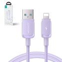 Kabel przewód do iPhone USB-A - Lightning 2.4A 1.2m fioletowy