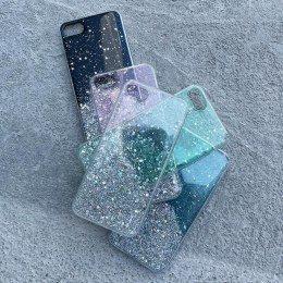 Błyszczące etui pokrowiec z brokatem Samsung Galaxy A22 4G Star Glitter różowy