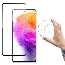 Folia szklana szkło hartowane z ramką Samsung Galaxy A73 Full Cover Flexi Nano przezroczysty