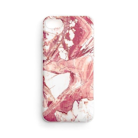 Marble żelowe etui pokrowiec marmur Xiaomi Redmi 8A różowy