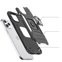 Etui iPhone 14 Pro Max pancerny pokrowiec uchwyt magnetyczny ring czerwone