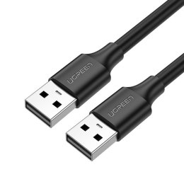 Kabel przewód USB - USB 2.0 1m czarny