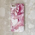 Marble żelowe etui pokrowiec marmur iPhone 13 Pro różowy