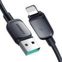 Kabel przewód do iPhone Lightning - USB 2.4A 1.2m czarny