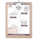 Podkładka deska pod kartę menu z klipsem Clipboard 240x330 mm - Hendi 664155