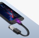 Adapter przejściówka kabel OTG z USB 3.0 na USB-C - czarny