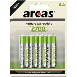 Arcas Arcas | AA/HR6 | 2700 mAh | Akumulatorki Ni-MH | 4 sztuki | 17727406