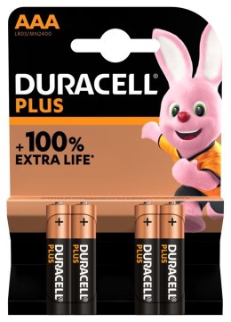 Duracell Duracell | AAA | Alkaliczna | 4 szt. | Plus MN2400