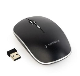 Gembird Gembird | Cicha bezprzewodowa mysz optyczna | MUSW-4BS-01 | Mysz optyczna | USB | Czarny