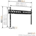 Vogels Uchwyt ścienny Vogels MA4000-A1 do telewizora 40-80" - Stały, maksymalne obciążenie 80 kg, kolor: czarny. Gwarancja: 24 miesiące