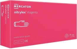 Rękawice Nitrylowe 100 szt. Nitrylex Magenta