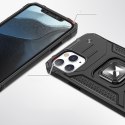 Etui pancerny pokrowiec do iPhone 14 Pro uchwyt magnetyczny Ring Armor niebieski