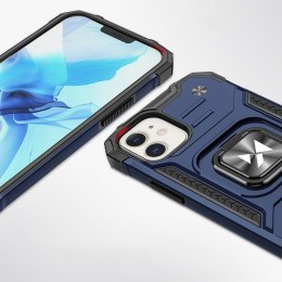 Etui pancerny pokrowiec do iPhone 14 uchwyt magnetyczny Ring Armor niebieski