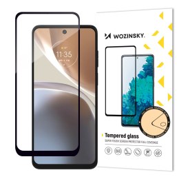 Szkło hartowane 9H na cały ekran Motorola Moto G32 z czarną ramką Full Glue Tempered Glass