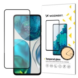 Wytrzymałe szkło hartowane 9H na cały ekran Motorola Moto G52 z ramką Case Friendly czarny