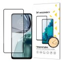 Wytrzymałe szkło hartowane 9H na cały ekran Motorola Moto G62 z ramką Case Friendly czarny