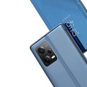 Błyszczące etui z klapką do Xiaomi Redmi Note 12 Pro+ Clear View Case czarny