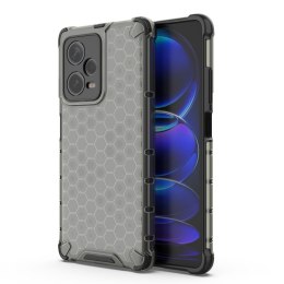 Etui pancerny hybrydowy pokrowiec do Xiaomi Redmi Note 12 Pro+ Honeycomb czarny