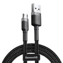 Kabel USB do Micro USB Baseus Cafule 1.5A 2m (szaro-czarny)